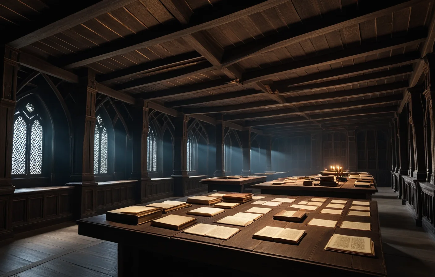Editorial standards represented as a disciplined symbolic archive of rules, citations, and review notes