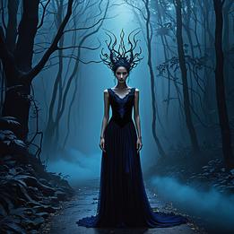 Black dream symbolism visualization