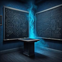 Blackboard dream symbolism visualization