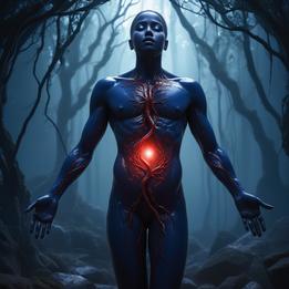 Blood dream symbolism visualization