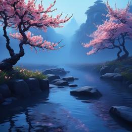 Blushing Peach Blossom dream symbolism visualization