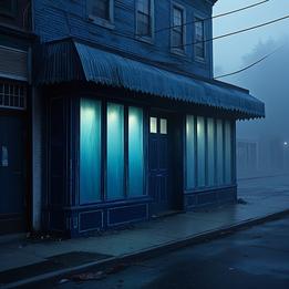 Boarded-Up Storefront