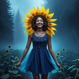 Brilliant Sunflower dream symbolism visualization