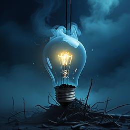 Burned Out Lightbulb dream symbolism visualization