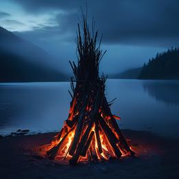 Burning Bonfire dream symbolism visualization