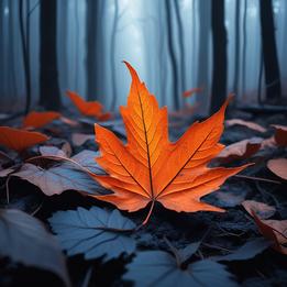 Burnt Orange Leaf dream symbolism visualization