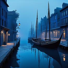 Bustling Port dream symbolism visualization