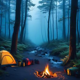 Camping Gear dream symbolism visualization