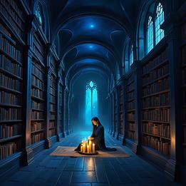 Candlelit Library