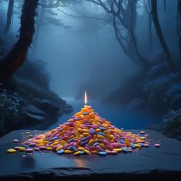 Candy dream symbolism visualization