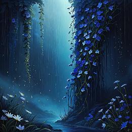 Cascading Flowers dream symbolism visualization
