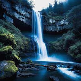 Cascading Waterfall dream symbolism visualization