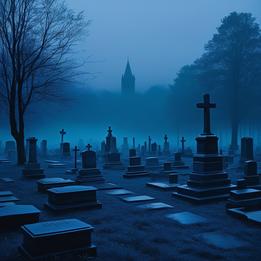 Cemetery dream symbolism visualization