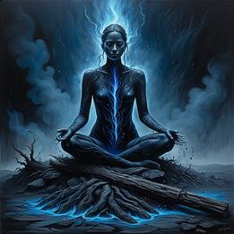 Charcoal dream symbolism visualization