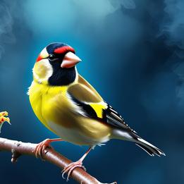 Charming Goldfinch dream symbolism visualization