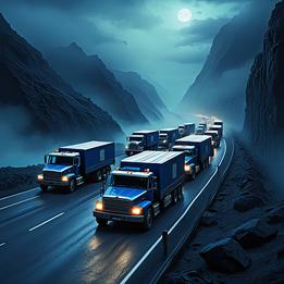 Convoy of Trucks