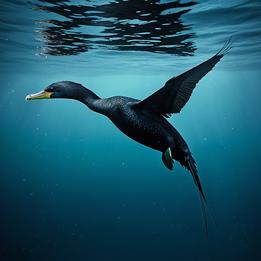 Cormorant Diving