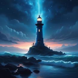 Cosmic Lighthouse dream symbolism visualization