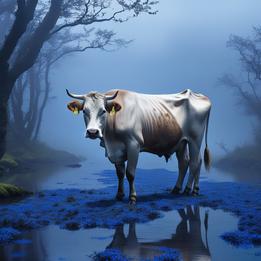 Cow dream symbolism visualization