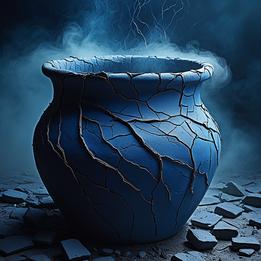 Cracked Clay Pot