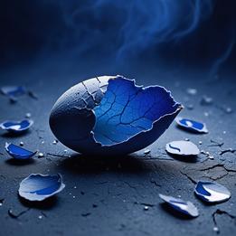 Cracked Eggshell dream symbolism visualization