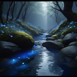 Creek dream symbolism visualization