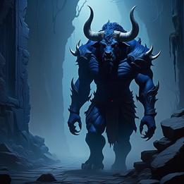 Crimson Minotaur dream symbolism visualization