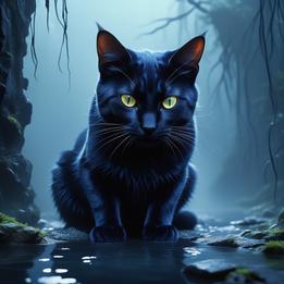 Crouching Cat dream symbolism visualization