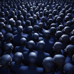 Crowded dream symbolism visualization