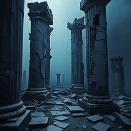 Crumbled Stone Pillars
