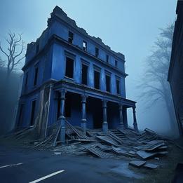 Crumbling Building dream symbolism visualization