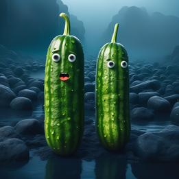 Cucumbers with Faces dream symbolism visualization