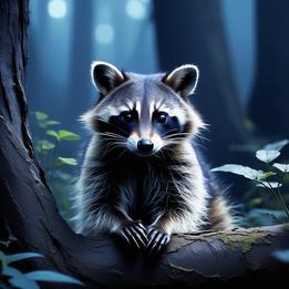 Curious Raccoon dream symbolism visualization