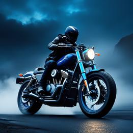 Custom Motorcycle dream symbolism visualization