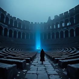 Deserted Amphitheater dream symbolism visualization