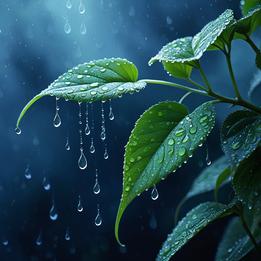 Dewdrops on Leaves