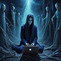 Digital Addiction dream symbolism visualization