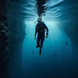 Diving dream symbolism visualization