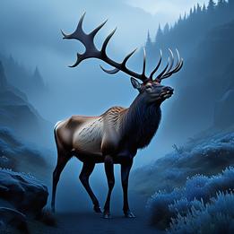 Dramatic Elk dream symbolism visualization