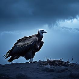 Dramatic Vulture dream symbolism visualization