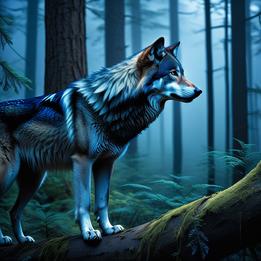 Dramatic Wolf dream symbolism visualization