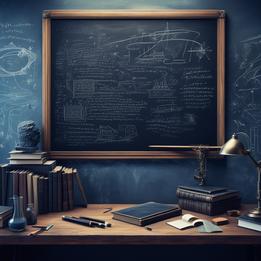 Einstein's Chalkboard dream symbolism visualization