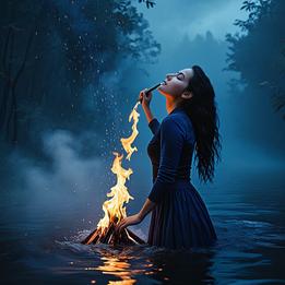 Extinguishing dream symbolism visualization