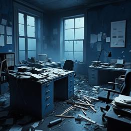 Faded Office Supplies