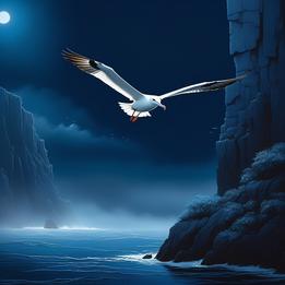 Fanciful Albatross dream symbolism visualization