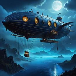 Fantasy Airship dream symbolism visualization