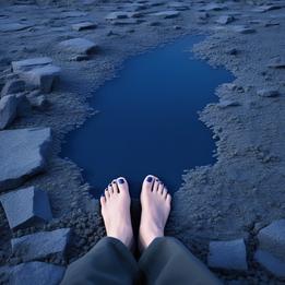 Feet dream symbolism visualization