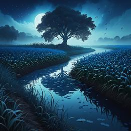 Fertile Riverbank dream symbolism visualization