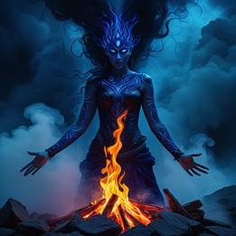 Fiery dream symbolism visualization