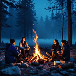 Fireside Gathering dream symbolism visualization